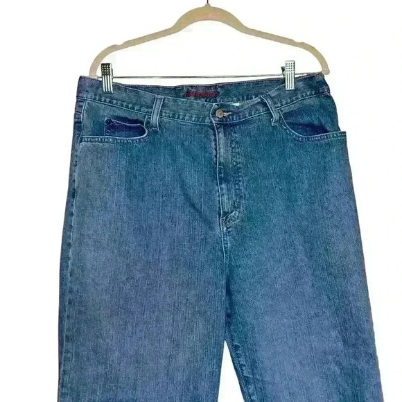 Eddie‎ Bauer Sz 16 Tall Cropped Jeans Fall Casual Work Appropriate - Picture 7 of 9
